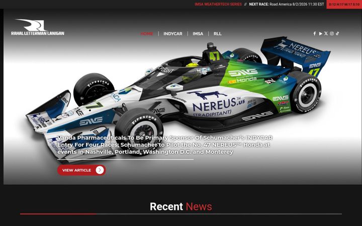 Screenshot of rahal.com