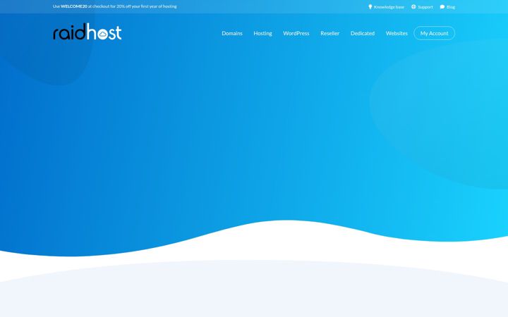 Zrzut ekranu raidhost.co.uk