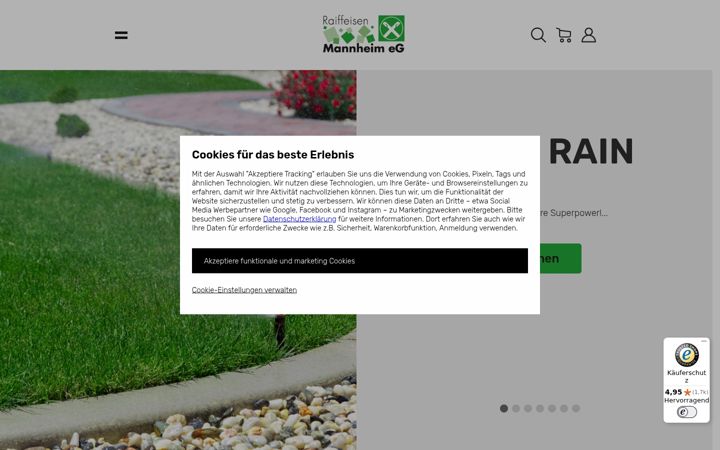 Screenshot of raiffeisen-mannheim.de