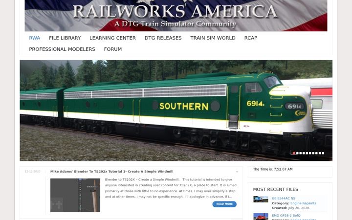 Screenshot of railworksamerica.com