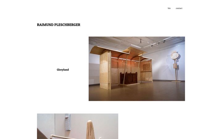 Skärmbild av raimundpleschberger.com