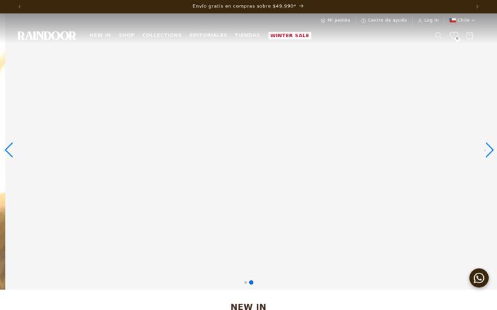 Screenshot of raindoor.cl