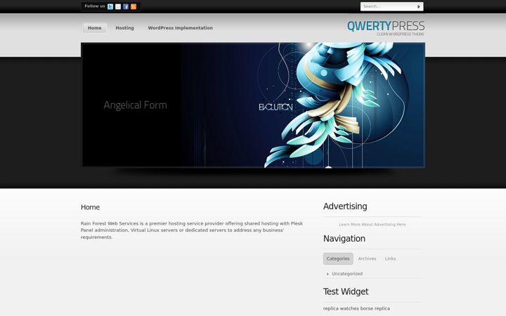Screenshot of rainforestwebservices.com