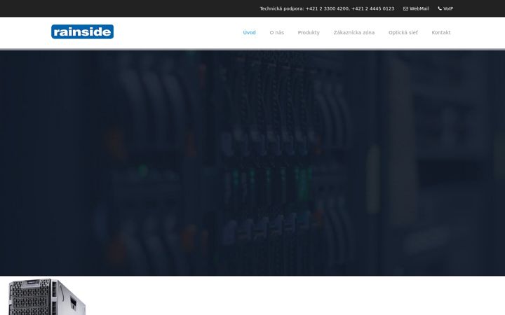 Screenshot of rainside.sk