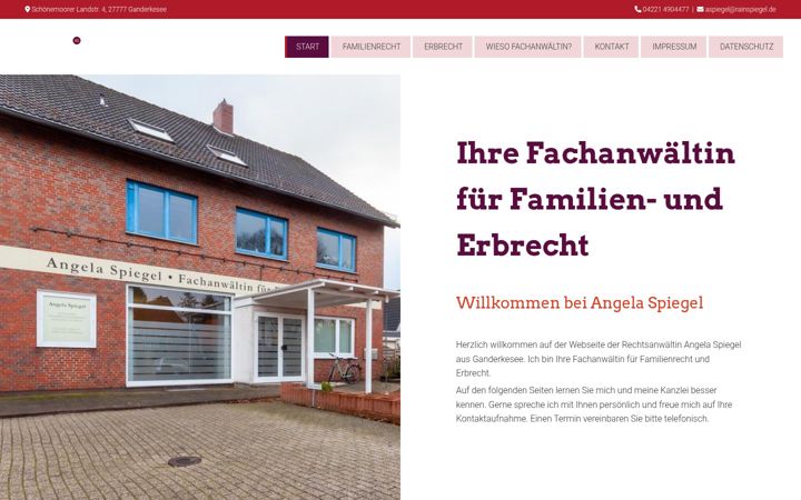 Screenshot of rainspiegel.de