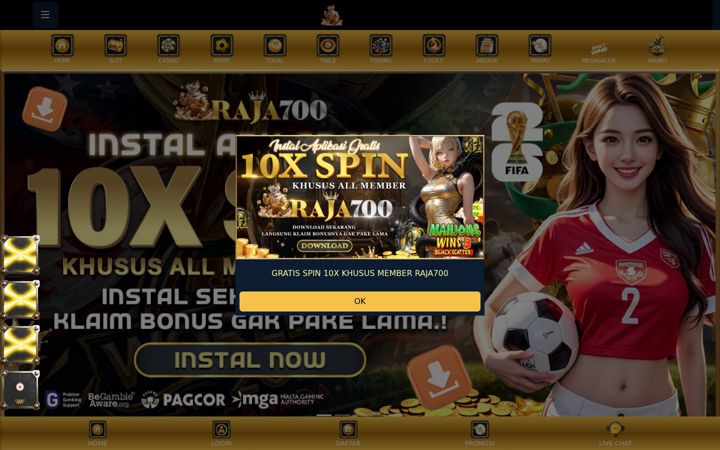 Screenshot of raja700prestige.com
