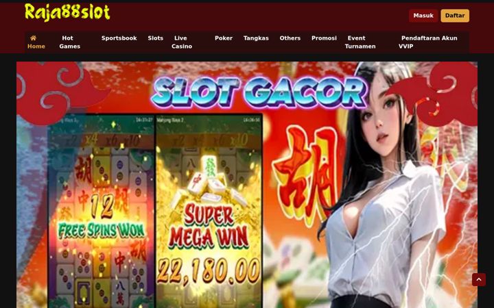 Screenshot van raja88-slot.com