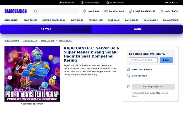 Screenshot of rajacuan169.com