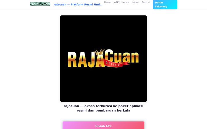 Screenshot of rajacuanjudionline.com