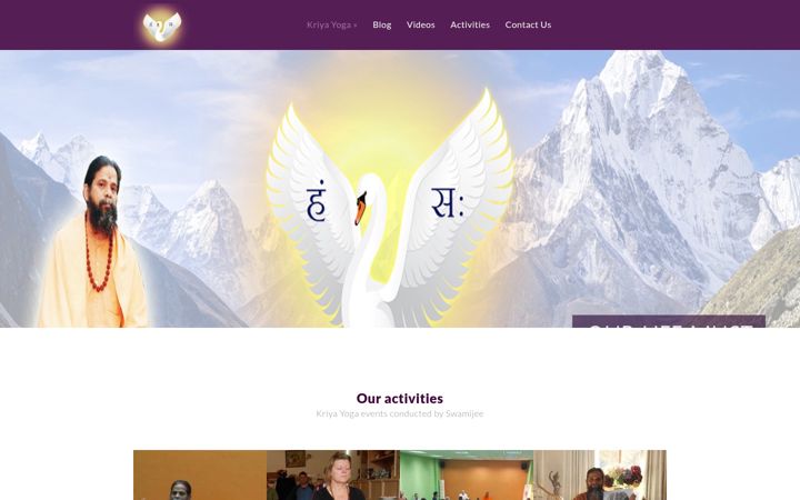 Screenshot of rajahamsakriya.com