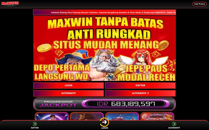 Screenshot του rajavip33a.net