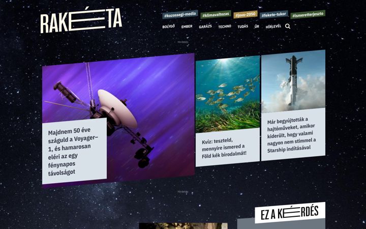 Screenshot of raketa.hu