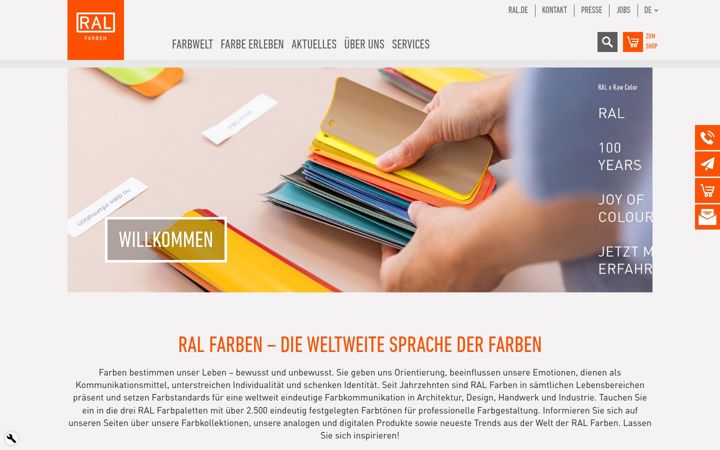 Screenshot of ral-farben.de