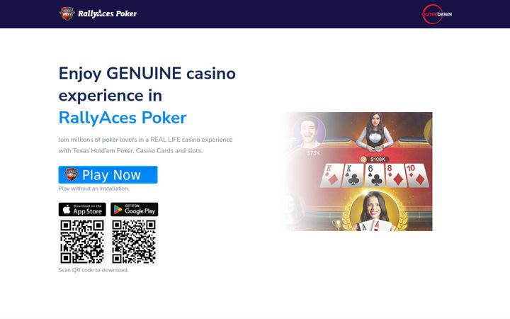 Screenshot of rallyacespoker.com
