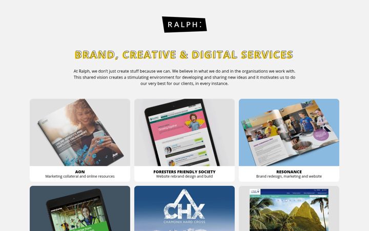 Screenshot ta' ralphmedia.co.uk