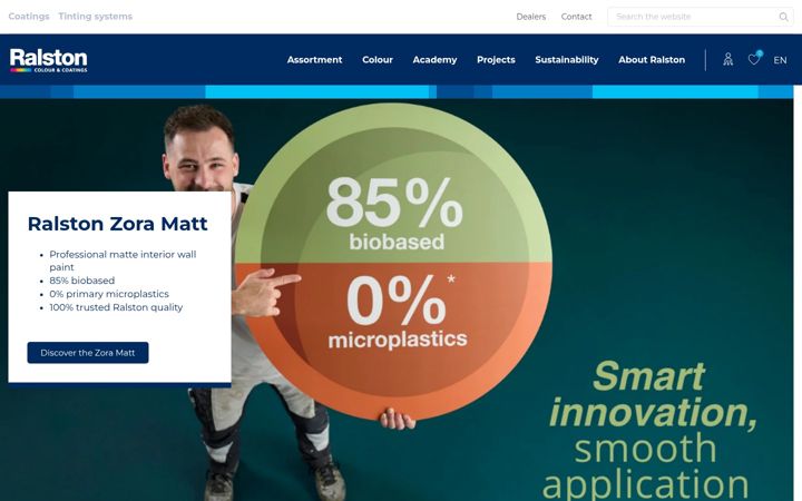 Screenshot of ralstoncolour.com