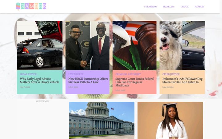 Screenshot of ramber.com