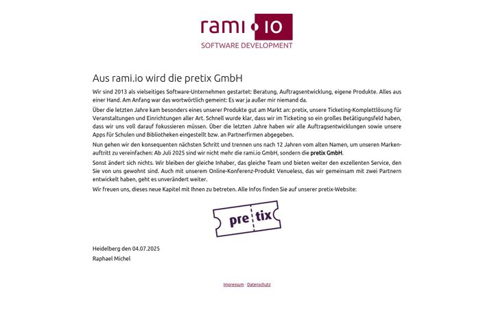 Skjermbilde av rami.io