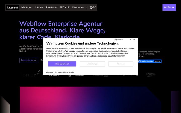Screenshot of ramoser-webdesign.com
