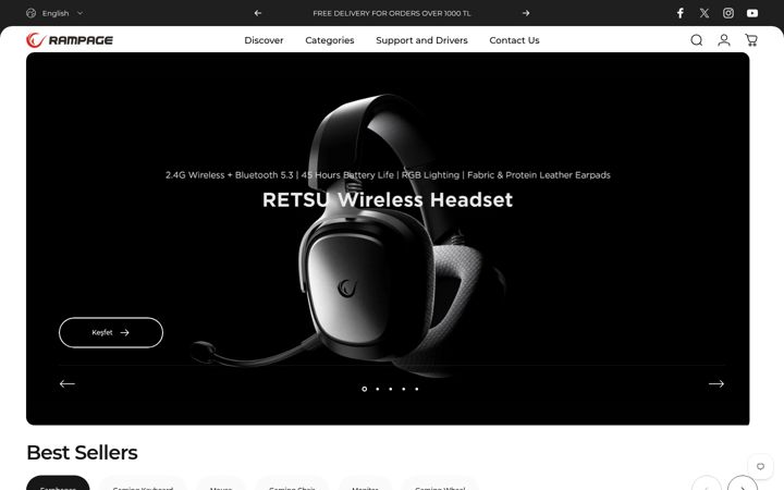 Screenshot of rampage.com.tr
