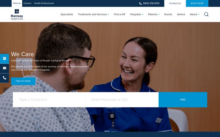 Screenshot of ramsayhealth.co.uk