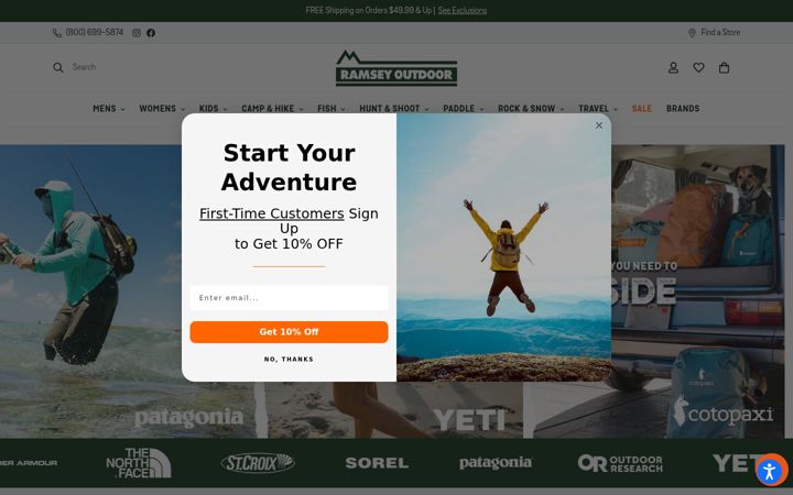 Screenshot of ramseyoutdoor.com