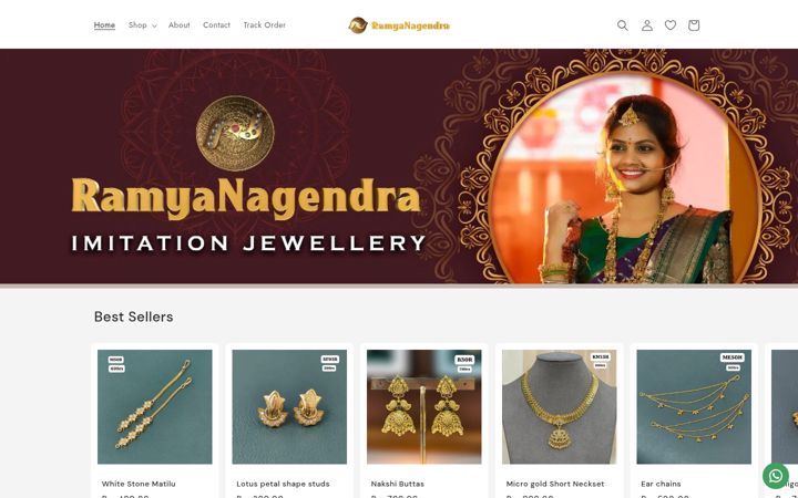 Screenshot of ramyanagendra.com