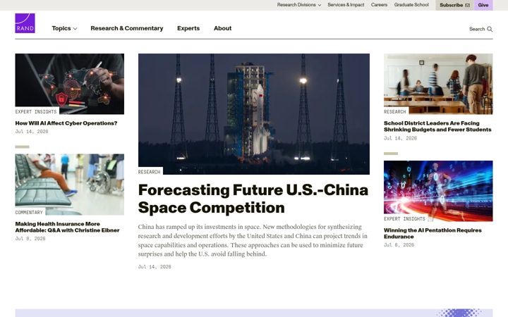 Screenshot di rand.org