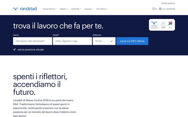 Ekrano kopija randstad.it