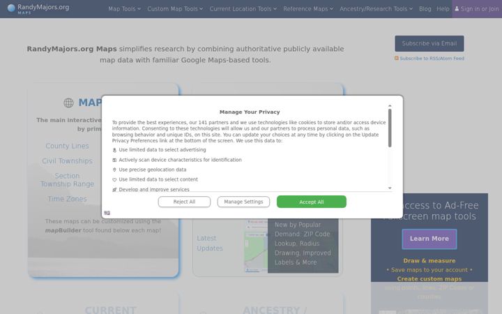Screenshot of randymajors.org