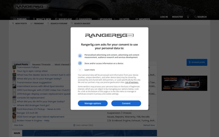 Screenshot of ranger5g.com
