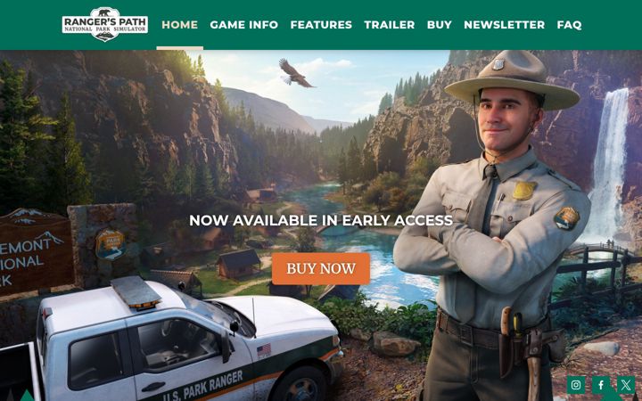 Screenshot of rangerspathgame.com