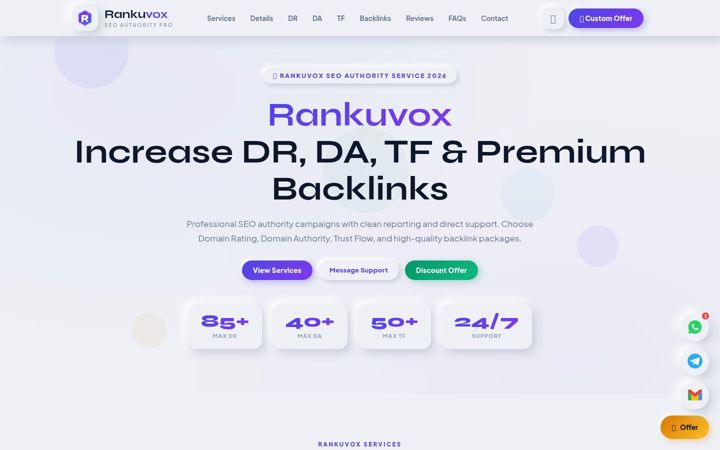 Screenshot of rankuvox.org