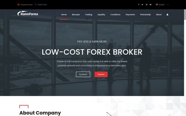 Screenshot of rann.forex