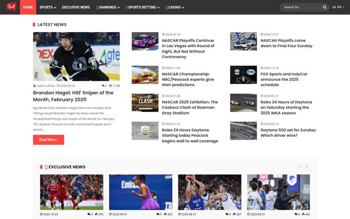 Screenshot of rantsports.com