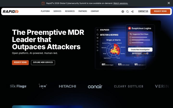 Screenshot ta' rapid7.com