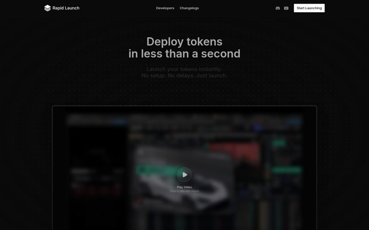 Screenshot of rapidlaunch.io