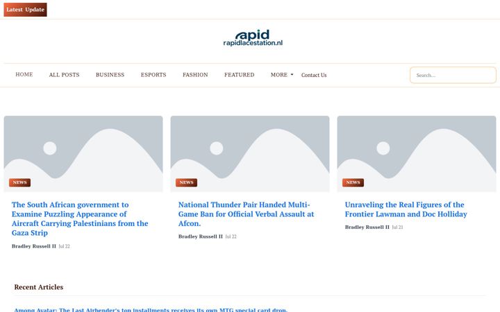 Screenshot of rapidpalacestation.nl