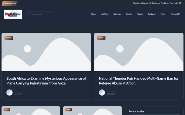 Screenshot of rapidslotexpress.nl