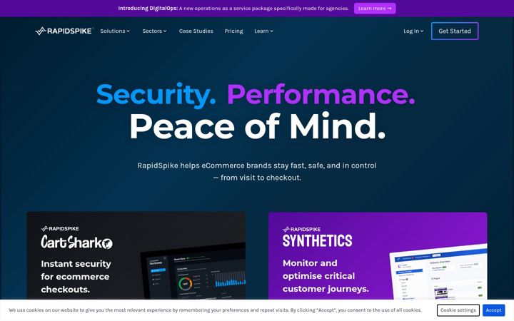Screenshot of rapidspike.com