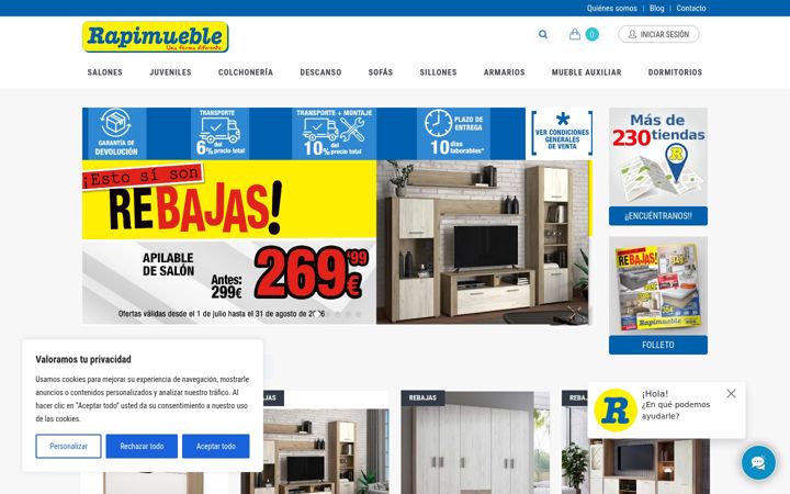 Screenshot of rapimueble.com