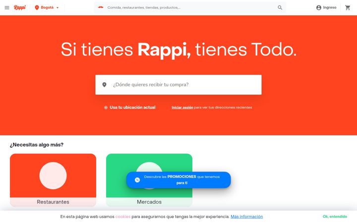 Zrzut ekranu rappi.com.co