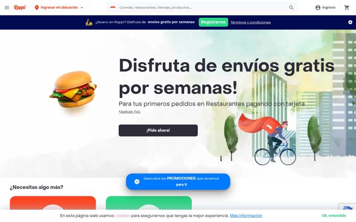 Screenshot of rappi.com.pe