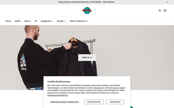 Screenshot of rare-rags.de