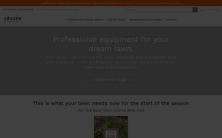 Screenshot of rasenexpert.com