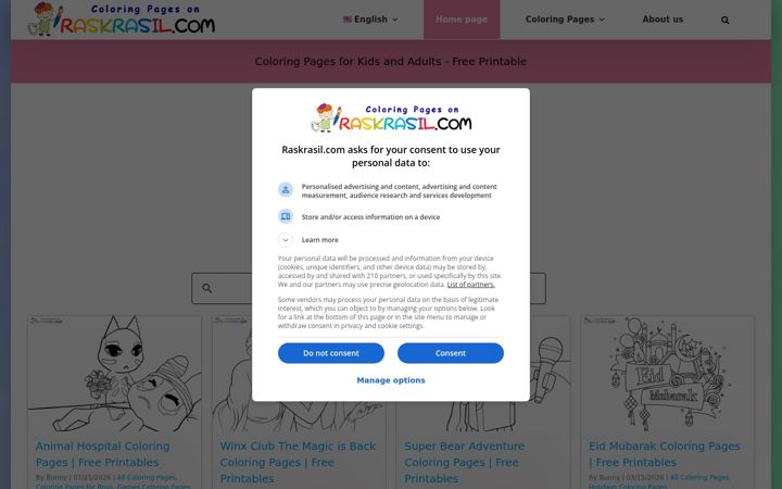 Screenshot of raskrasil.com