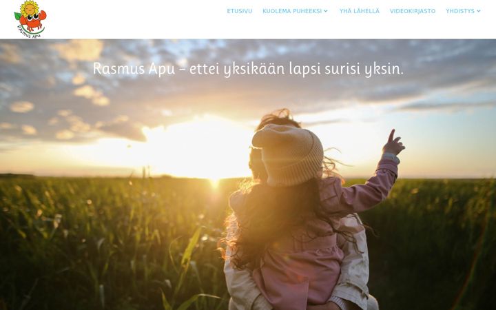 Skjermbilde av rasmusapu.fi