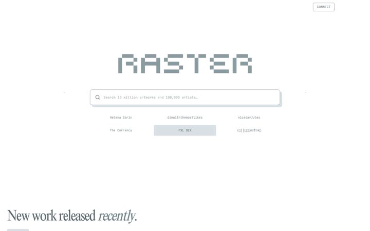 Screenshot di raster.art