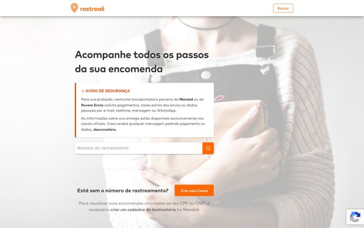 Screenshot of rastreae.com.br