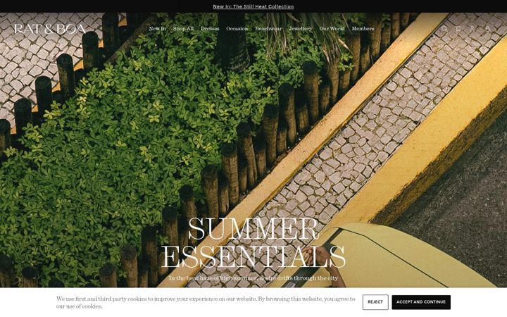 Screenshot of ratandboa.com